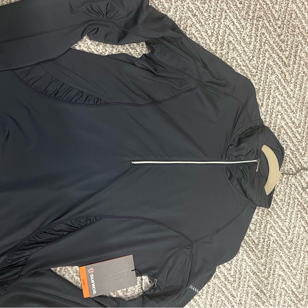 SUNICE Black Long Sleeve Athletic Top